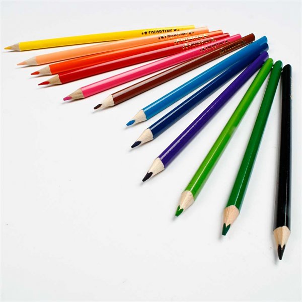 Colortime Färgblyerts - mixade färger - 12 st Colortime Färgblyerts - mixade färger - 12 st