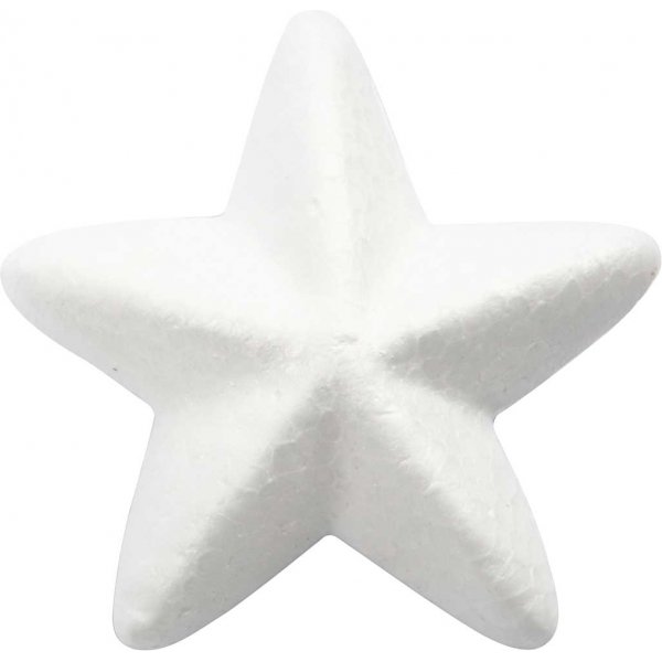 Stjärnor av frigolit - B6 cm - 50 st Stjärnor av frigolit - B6 cm - 50 st