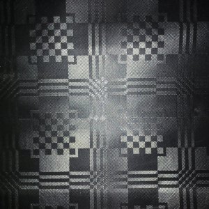 Vaxduk PVC svart rutig 140 cm