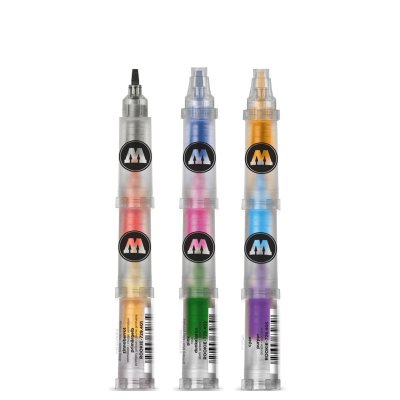 Akvarellblyantsett Molotow Rookie - 3 blyanter 9 farger