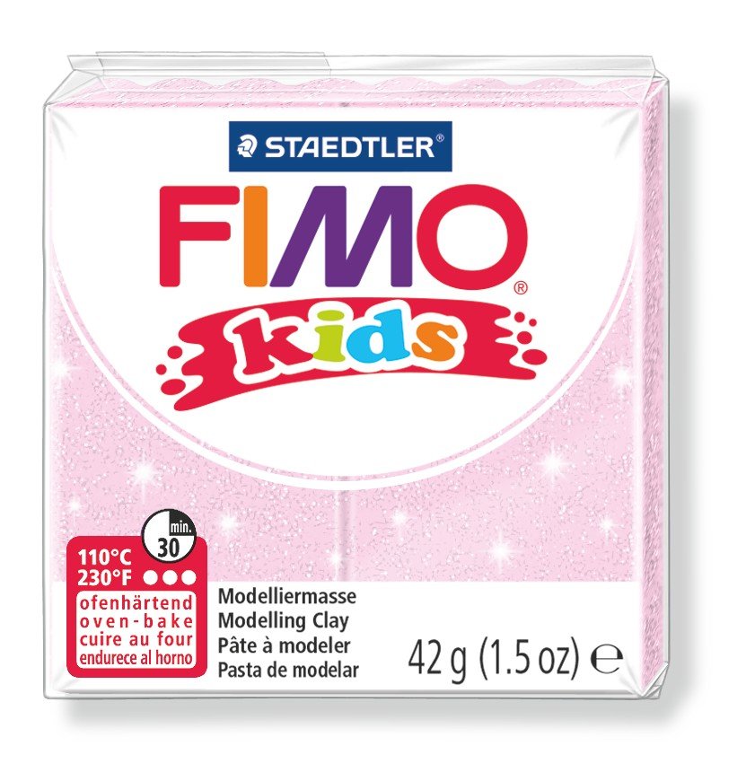 Modellervoks Fimo Kids 42g - Lysrosa - Fimolera, Modellere, Hobbyartikler til børn, Hobbymateriale, Håndværk