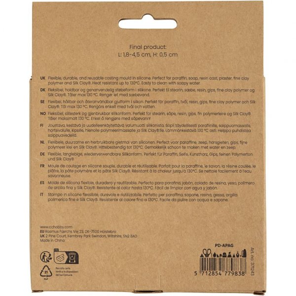 Silikonform Blomster og blader