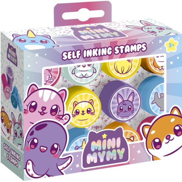 Mini Mymy stämplar 12 st - självfärgande Mini Mymy stämplar 12 st - självfärgande