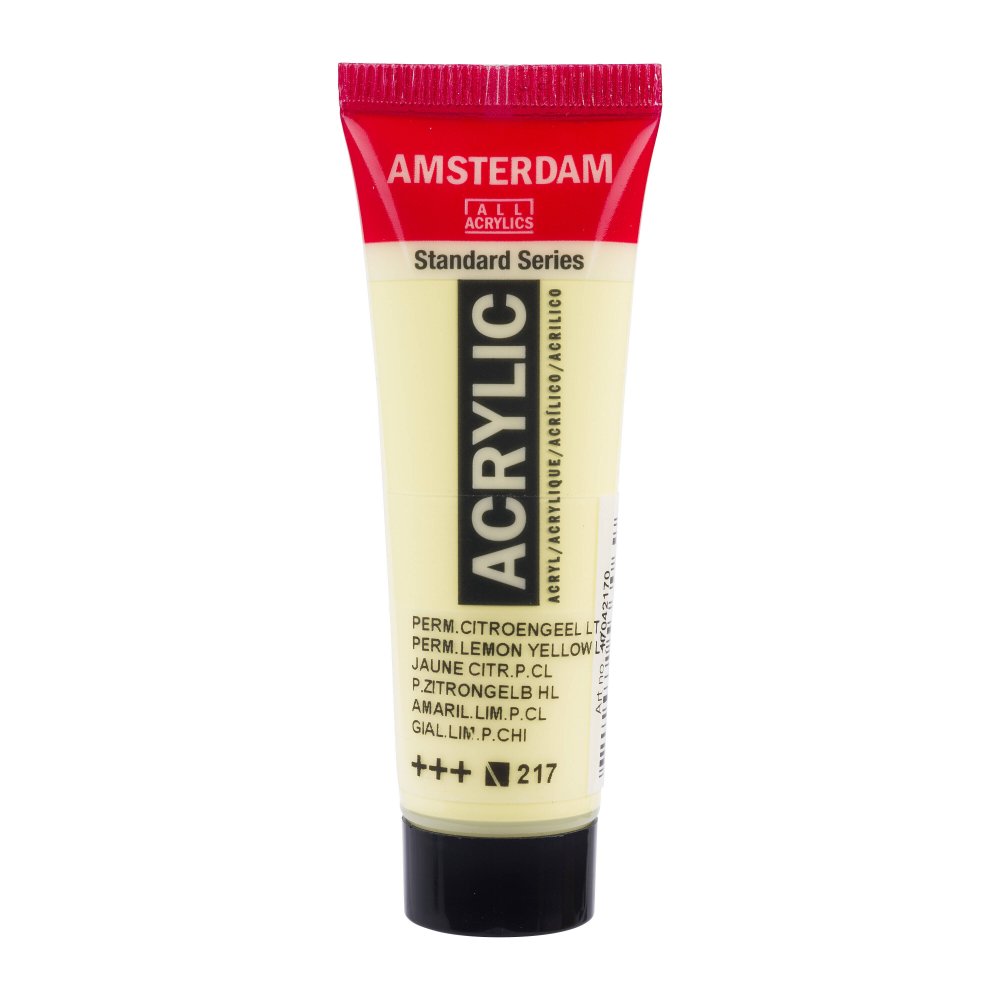 Akrylmaling Amsterdam 20ml - Gul Lys - Akrylfarver, Kunstnerfarver