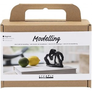 Mini DIY Kit Modellera, svart, Skulptering