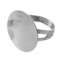 Ring med platta 20 mm - antiksilver Ring med platta 20 mm - antiksilver