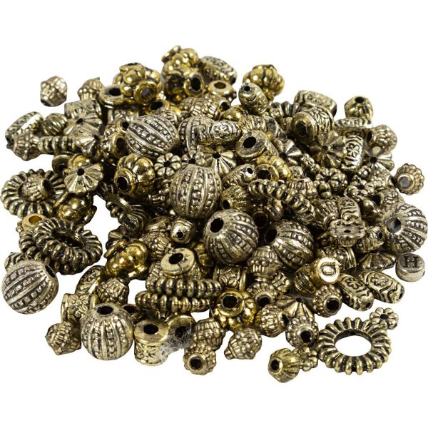 Perleblanding plast metalliske farger 3-20 mm 50 g Perleblanding plast metalliske farger 3-20 mm 50 g
