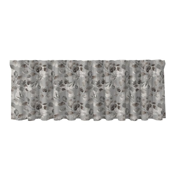 Multistribet frakke Osier classic med bladm�nster 50 cm Gr� - S�lges i meterm�l