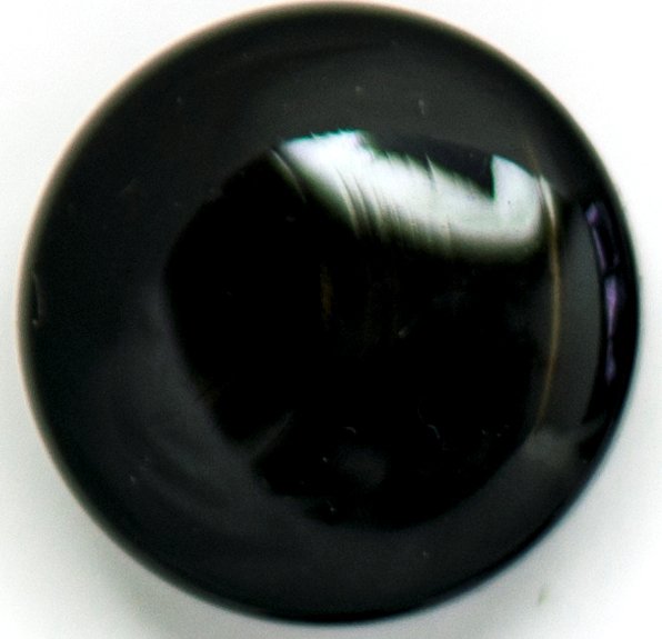 Knapp Rund 1-hl 15 mm 5st - Svart