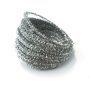 Chenilletr�d 6 mm silver, 10 meter