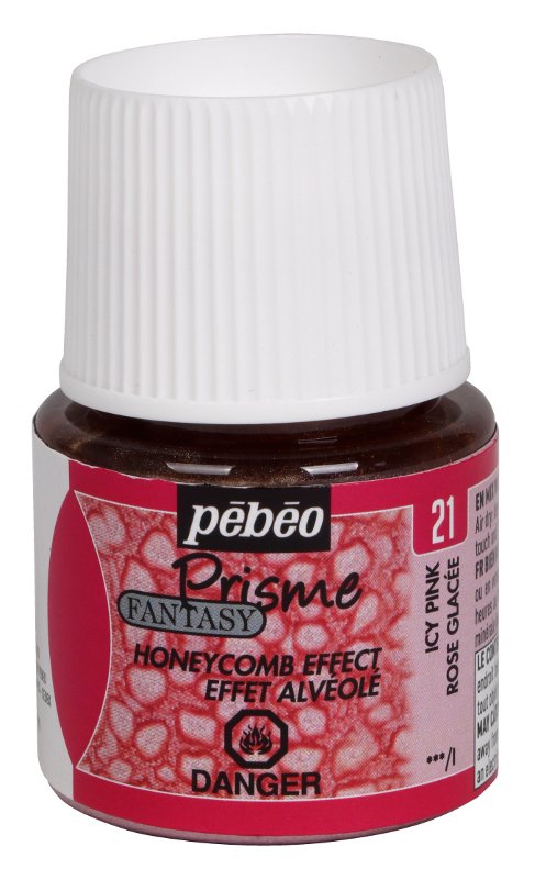 Dekorfarge - Pebeo - Icy rosa - Maling med honeycomb-effekt, Dekor farge, Effekt- & teksturfarger, Hobbymaling