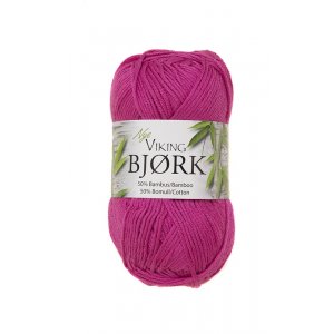 Viking garn Bjrk 50g - Cerise (563)