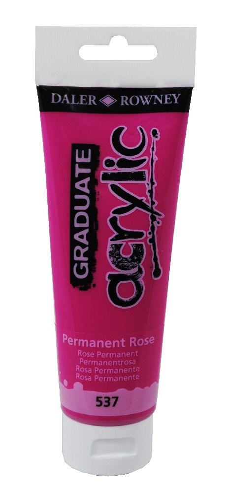 Akrylfärg Graduate 120 ml - Permanent Rose - Akrylfärger, Konstnärsfärger