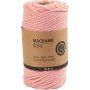 Makrame garn - rosa - 4 mm - 55 m