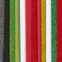 Dekorative gummiark Mykt skum Julefarger 14x25 cm 12 ark Dekorative gummiark Mykt skum Julefarger 14x25 cm 12 ark