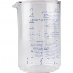 Smältrör Glas med Hälltrut och Måttmarkering 500 ml Smältrör Glas med Hälltrut och Måttmarkering 500 ml