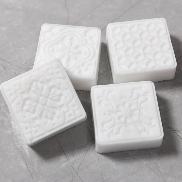 Silikonform - Kvadrat med grafisk design