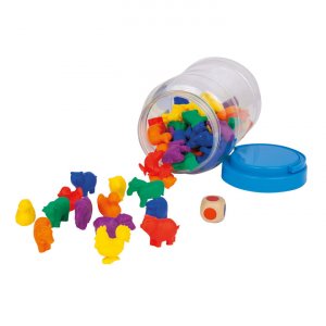 F�rgsortering bondg�rdsdjur 2,5�5 cm TPE - 72 st