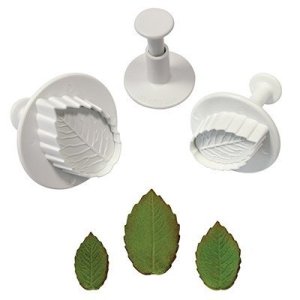 Utstickare med prägel - 3-pack - Blad - PME Utstickare med prägel - 3-pack - Blad - PME