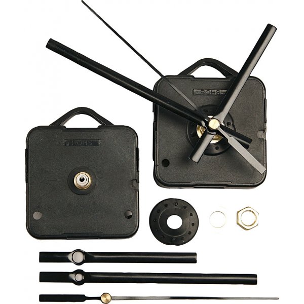 Urverk - 3 mm - svart Urverk - 3 mm - svart