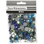 Rhinestones - bl/grn harmoni - Runda - 6+9+12 mm - 360 st