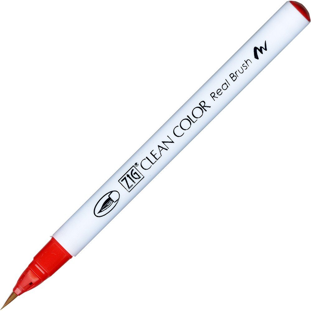 Penselpen ZIG Clean Color Real Brush - Carmine Red (022) - Penselpenne, Penne, Penne, kridt & tusch