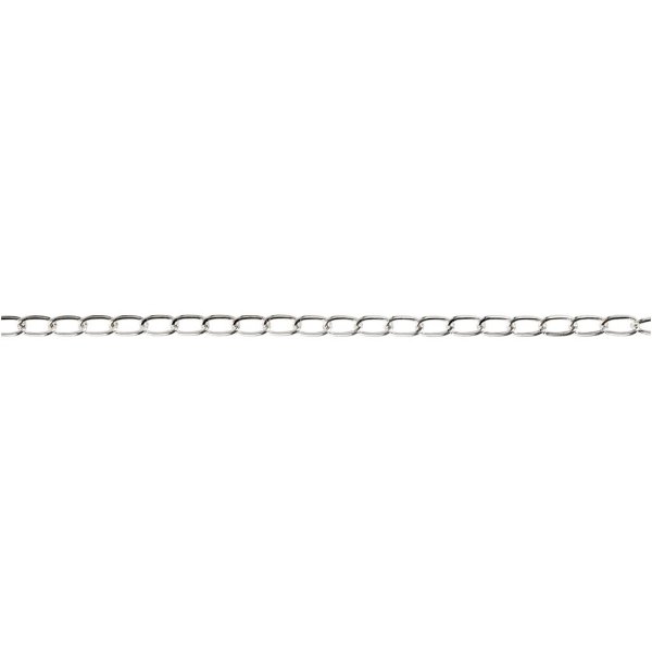 Kedja f�r smycken f�rsilvrad 6 mm 5 m