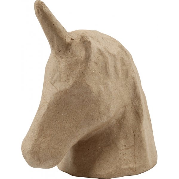 Enhörningshuvud i papier-maché Enhörningshuvud i papier-maché