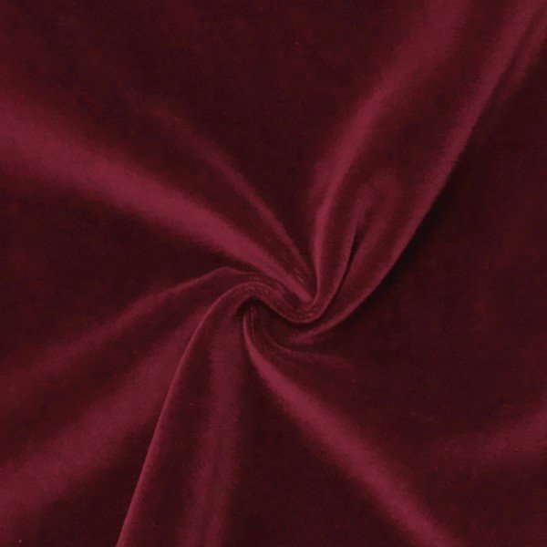 Scene Bomuld Velvet Brandhæmmende Art. Constantin Bordeaux - 150 cm - Fløjlsstof, Stof