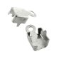 4-pack silverfärgade klämfästen 2 mm 4-pack silverfärgade klämfästen 2 mm