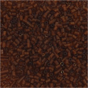 Rocaillepärlor 2-cut 1,7 mm Brun 25 g - Glaspärlor Rocaillepärlor 2-cut 1,7 mm Brun 25 g - Glaspärlor