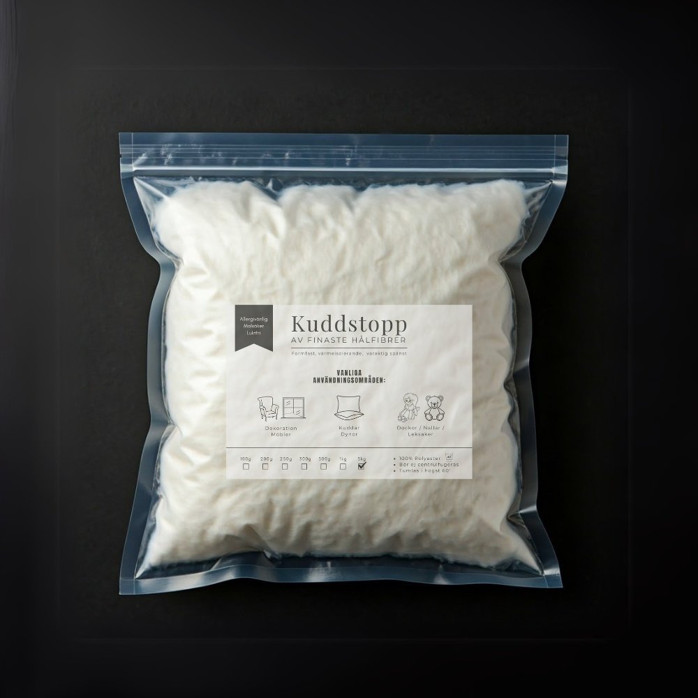 Polstring 5 kg - Polyestervat - Polstring, Dekorationmateriale, Hobbymateriale, Håndværk