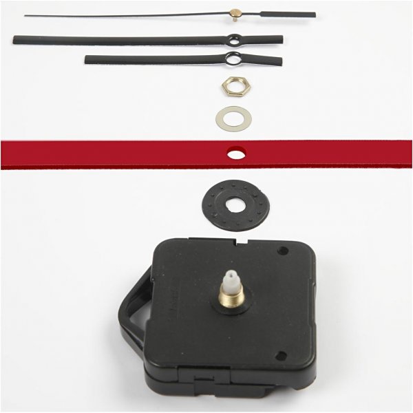 Urverk - 6 mm - svart Urverk - 6 mm - svart