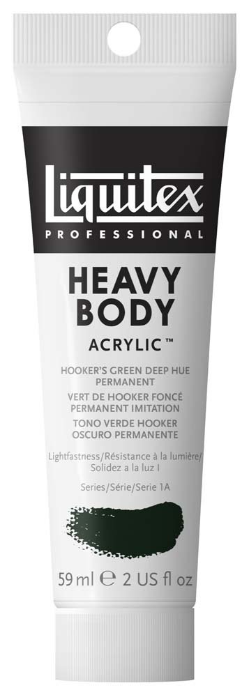 Akrylfärg Heavy Body Liquitex 59 ml - 225 Hooker’s green deep hue - Akrylfärger, Konstnärsfärger