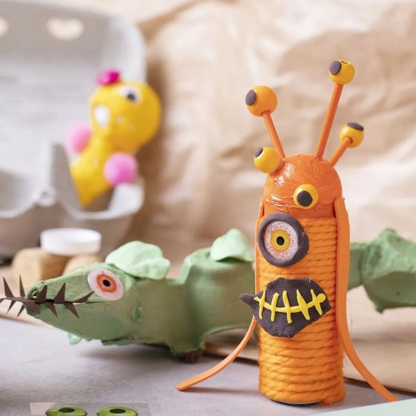 Maxi DIY Mix Roliga Monster, mixade färger Maxi DIY Mix Roliga Monster, mixade färger