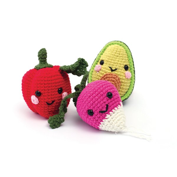 Amigurumi-kit med gr�nsaker