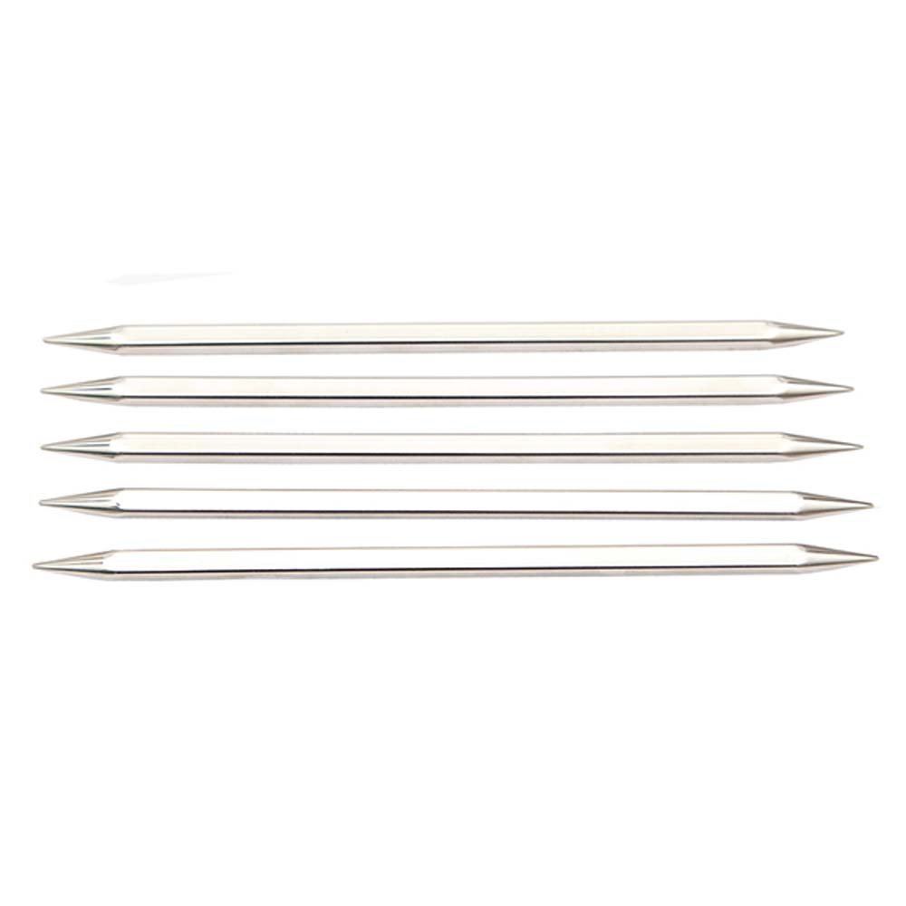 KnitPro Ferri Da Maglia Nova Cubics 1 Punta - 35 Cm X 4 Mm, Ottone Lucido, Qualità Professionale
