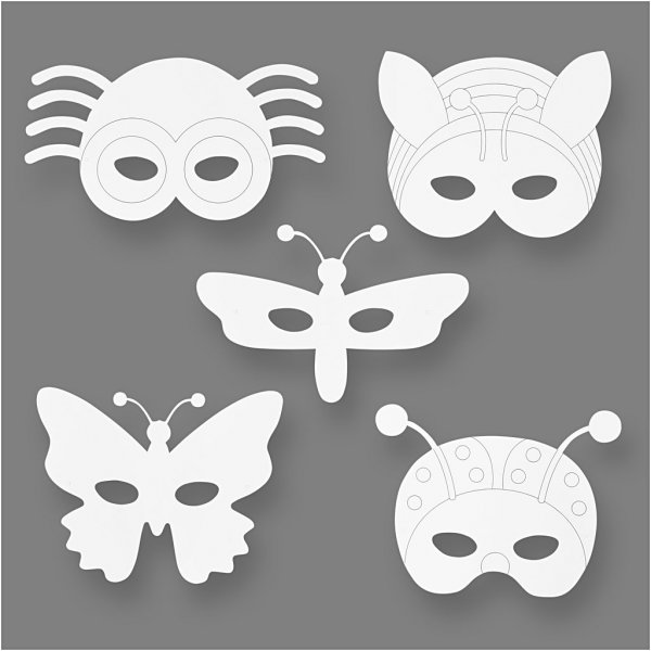 TeACH Me - Insektsmasker - vit - 16 st TeACH Me - Insektsmasker - vit - 16 st