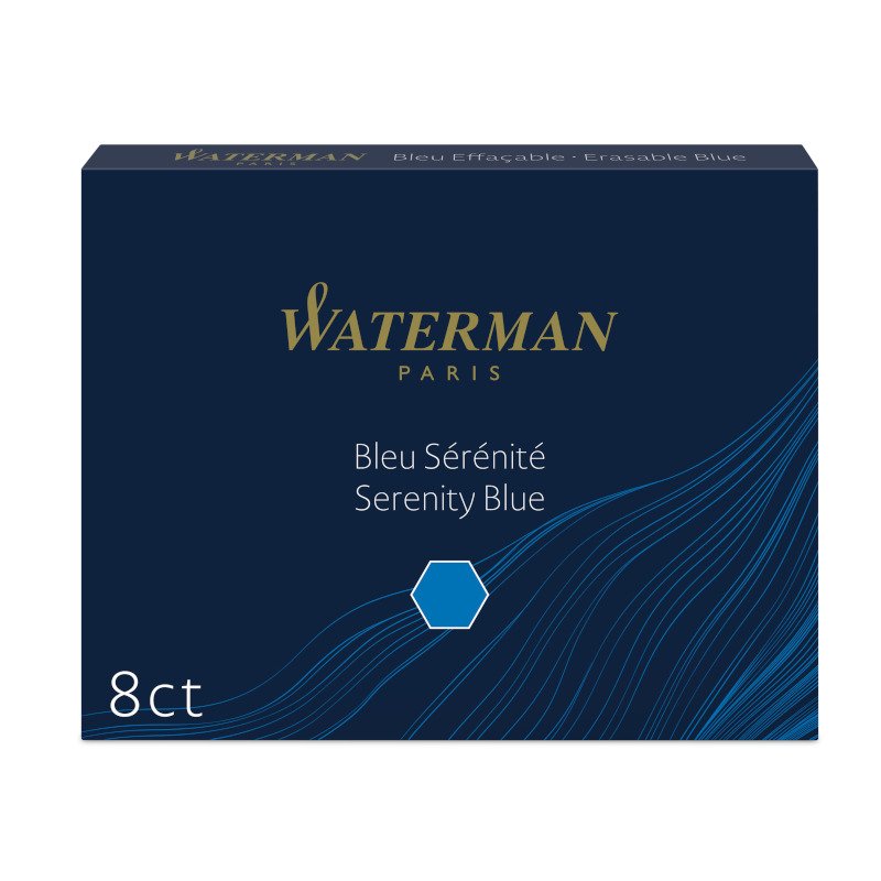 Blækpatron Waterman-patroner - Serenity blå - Kuglepenne, Penne, Penne, kridt & tusch