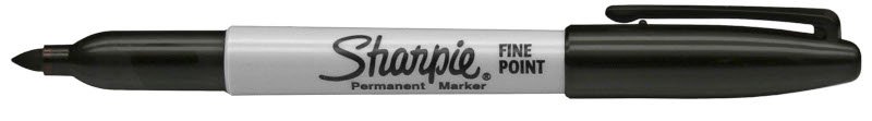 Markeringspen Sharpie Fine Perm. Marker - Sort - Markørpenne, Penne, Penne, kridt & tusch
