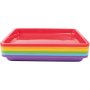 Plastbricka 28 x 22 x 3 cm, 6 frger, 12 st
