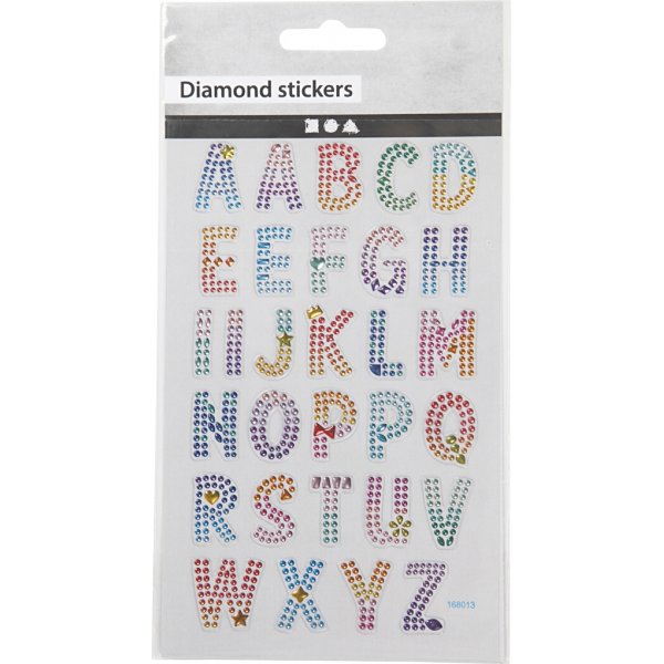 Diamond stickers - alfabetet Diamond stickers - alfabetet