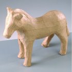PappArt figur 13,5 x 4 x 11,5 cm - Zebra