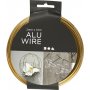 Aluminiumtrd - 2 mm - guld - 10 m
