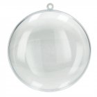 Plastmedaljong 110 mm - 20-pack - kristallklar separerbar (PS)