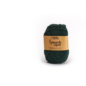 Mörkgrönt amigurumi-garn i bomull 27 g - cirka 55 m Mörkgrönt amigurumi-garn i bomull 27 g - cirka 55 m