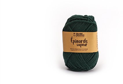 Mörkgrönt amigurumi-garn i bomull 27 g - cirka 55 m Mörkgrönt amigurumi-garn i bomull 27 g - cirka 55 m