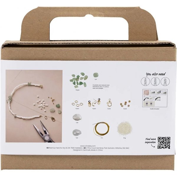 Mini DIY Kit Smycken, Halsband och armband i aventurin Mini DIY Kit Smycken, Halsband och armband i aventurin