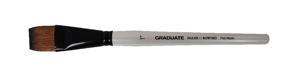 Akrylpensel Graduate Synthetic Flat Wash - 1 - Akrylpensler, Pensler