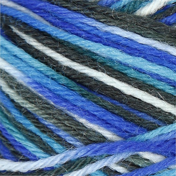 Strumpgarn - blå/turkos harmoni - 50 g Strumpgarn - blå/turkos harmoni - 50 g